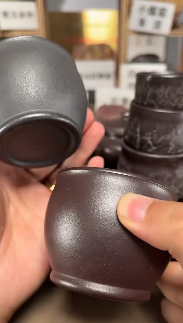 茶壶紫砂石红柴烧杯