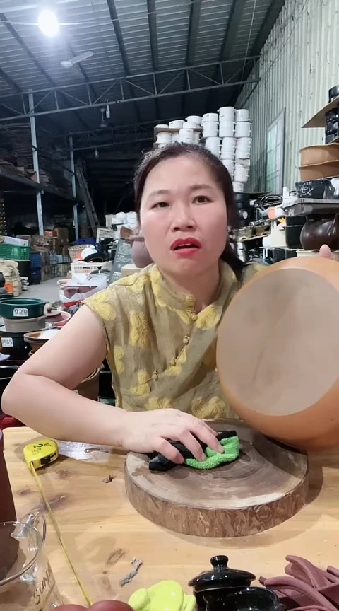 瑕疵不圆紫砂鸳鸯锅