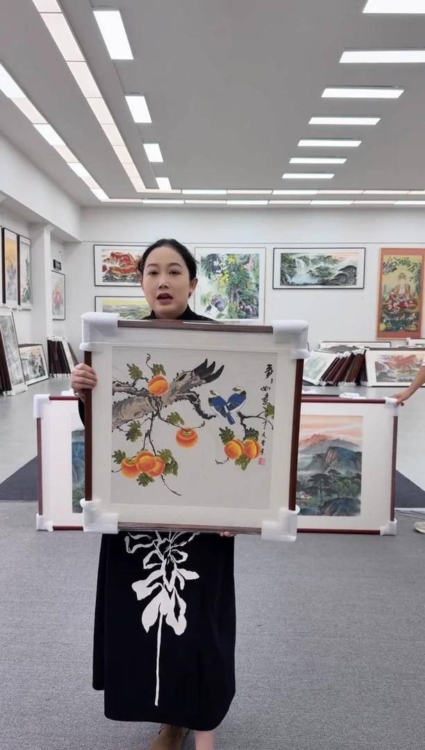 国画手绘 事事如意 68*68
