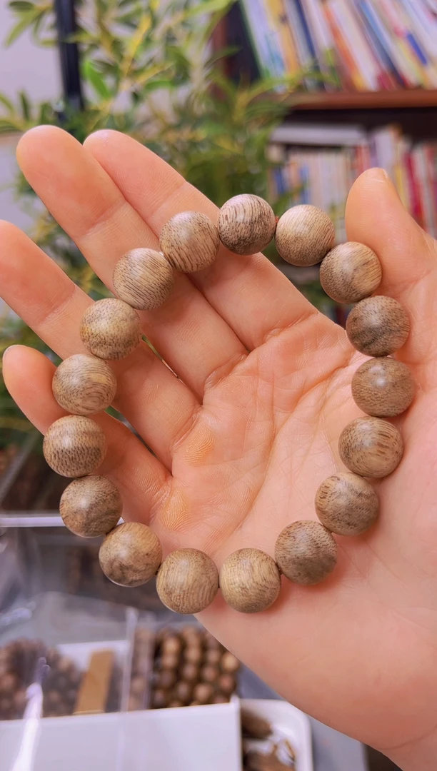 手串沉香柬埔寨菩萨棋圆珠单圈