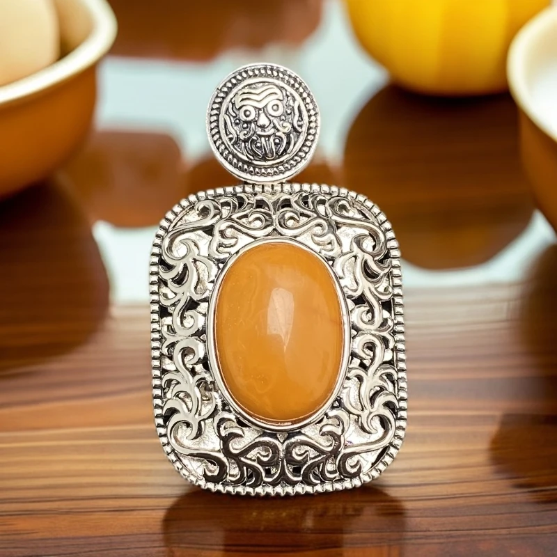 吊坠925银 民族风镶嵌吊坠 DZ00222