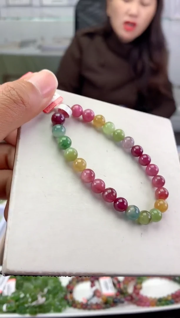 未镶嵌手串碧玺多样性发一条