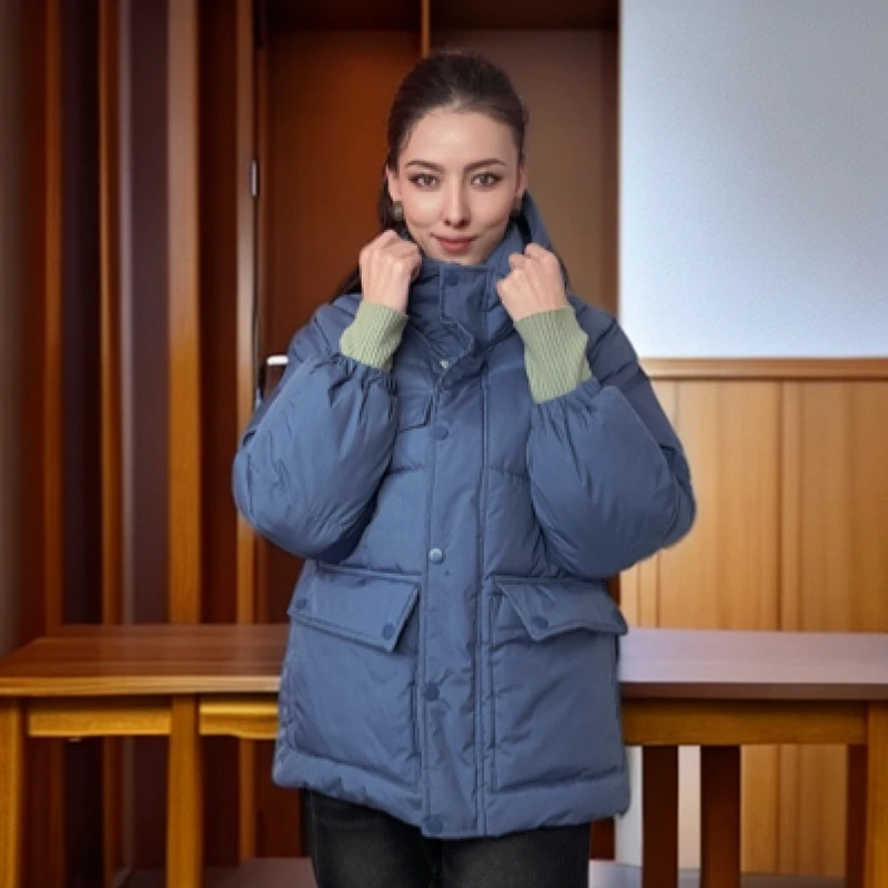 【1213福姐专属】2024情侣短款冬季宽松加厚外套连帽上衣保暖运动服