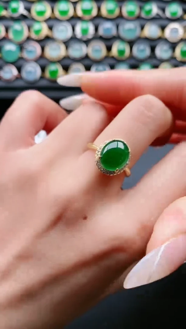 【闪购商品】翡翠戒指银S925镶嵌1111111