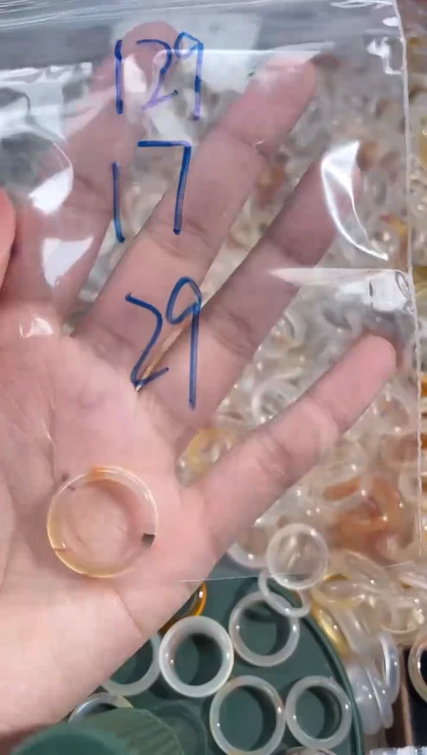 玛瑙/玉髓戒指未镶嵌129