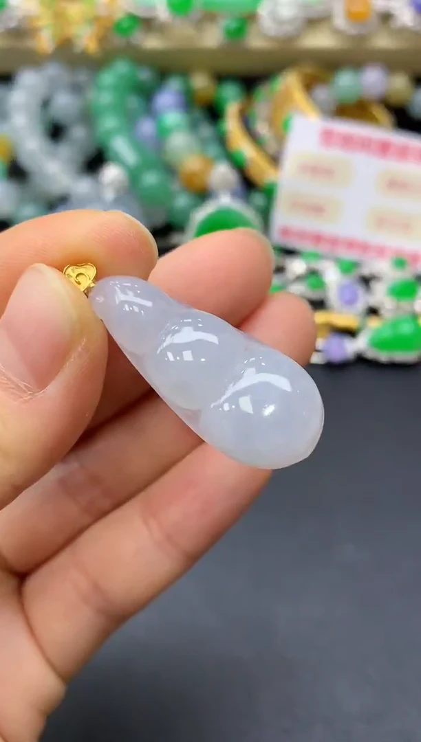 颈饰18K金镶嵌翡翠11-中国好珍宝