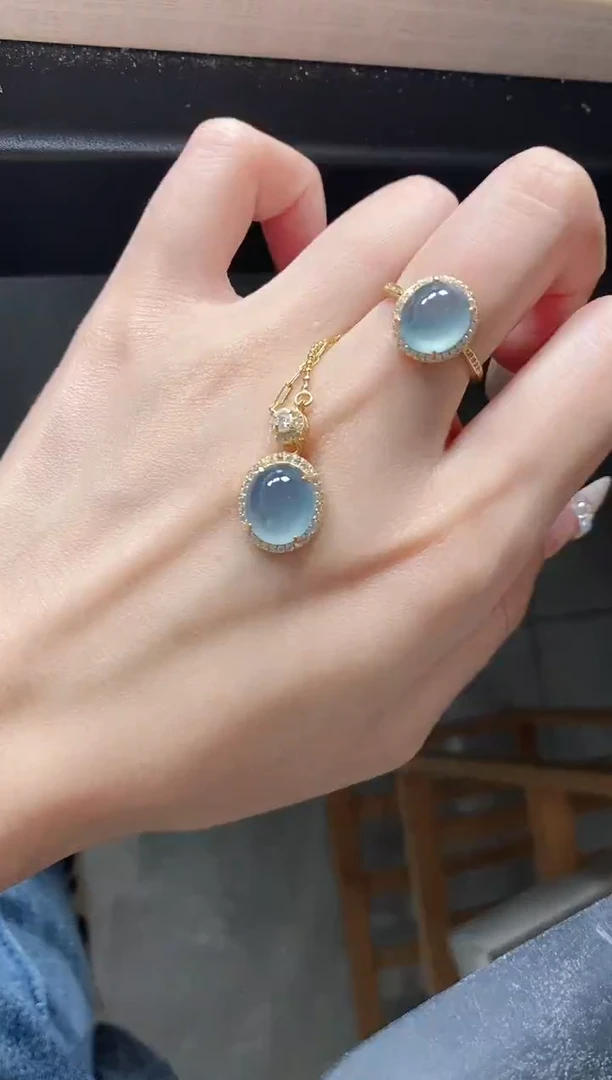 银S925镶嵌戒指翡翠51151