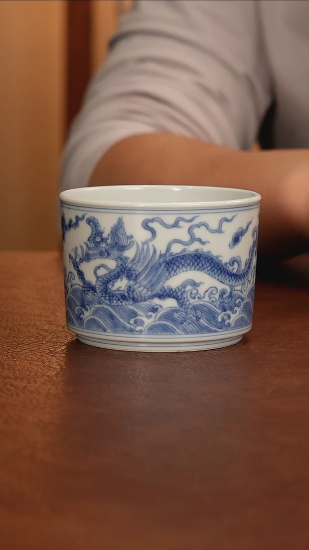景德镇瓷器，青花瓷手绘茶具~