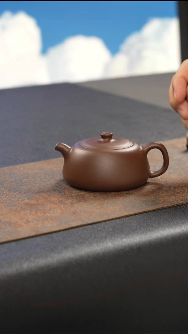 茶壶紫砂井栏 紫泥