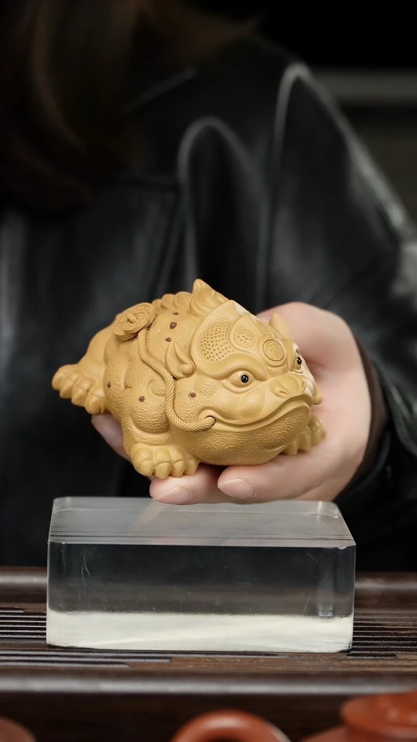 【闪购商品】紫砂茶壶金蟾紫砂黄段泥