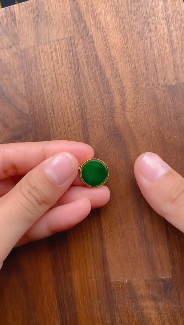 【闪购商品】翡翠吊坠(不含链)银S925镶嵌无事牌