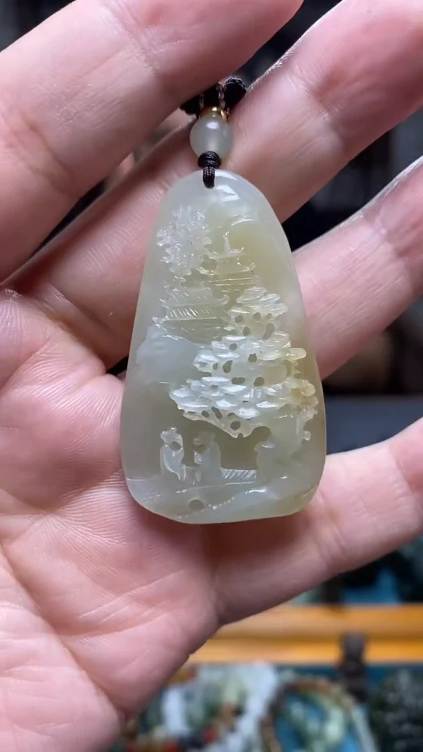 和田玉未镶嵌颈饰29