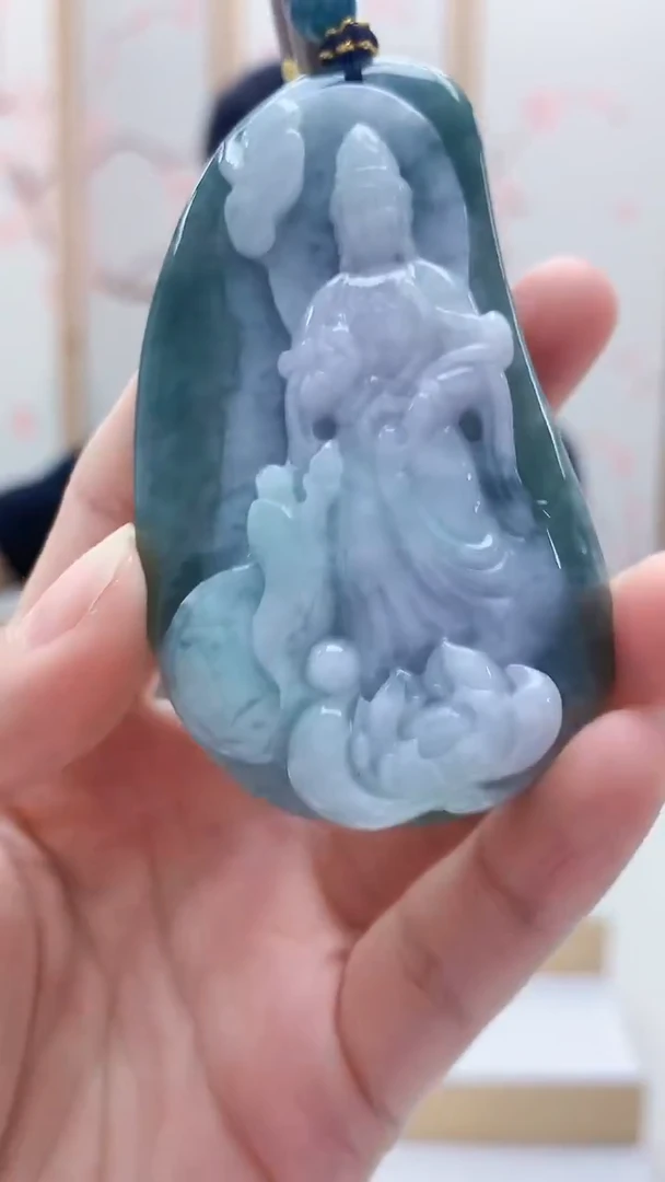未镶嵌定制翡翠4917lr-毛货挂件58