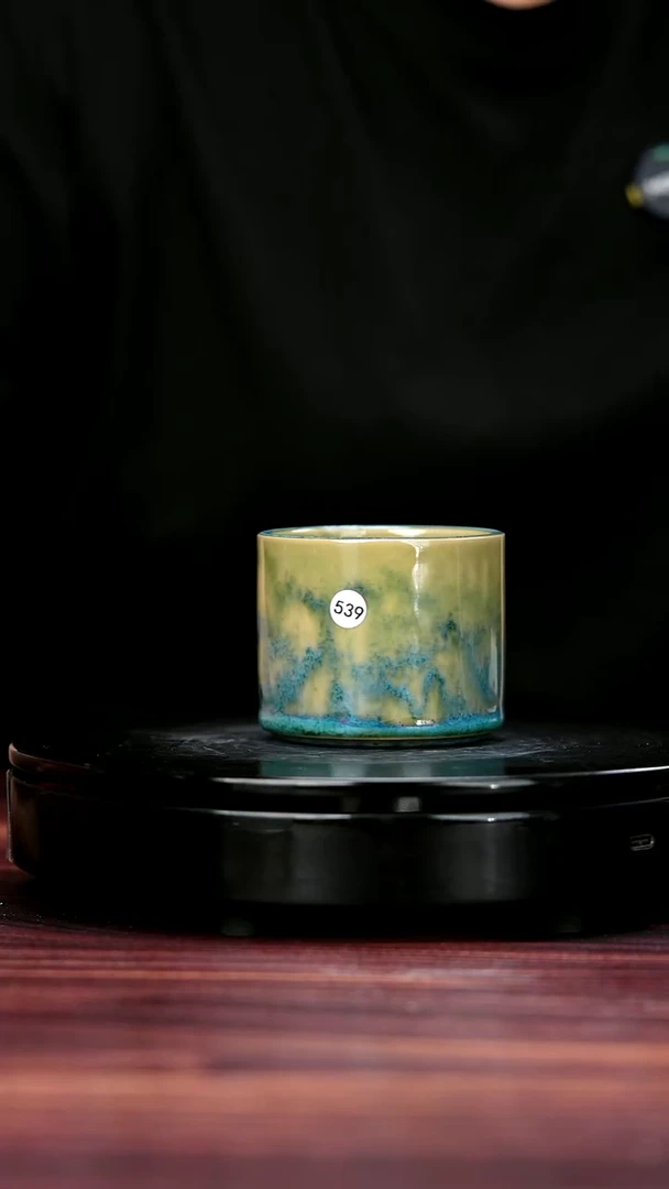 杯子539#李盼龙一级品原矿钧瓷直口杯