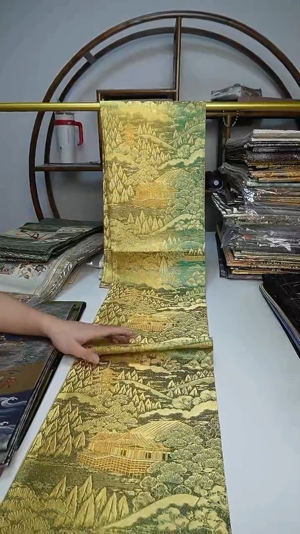 织绣64西阵织六通风景