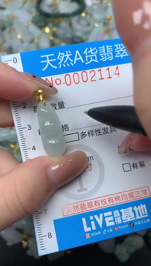 颈饰未镶嵌翡翠净货挂件-2114