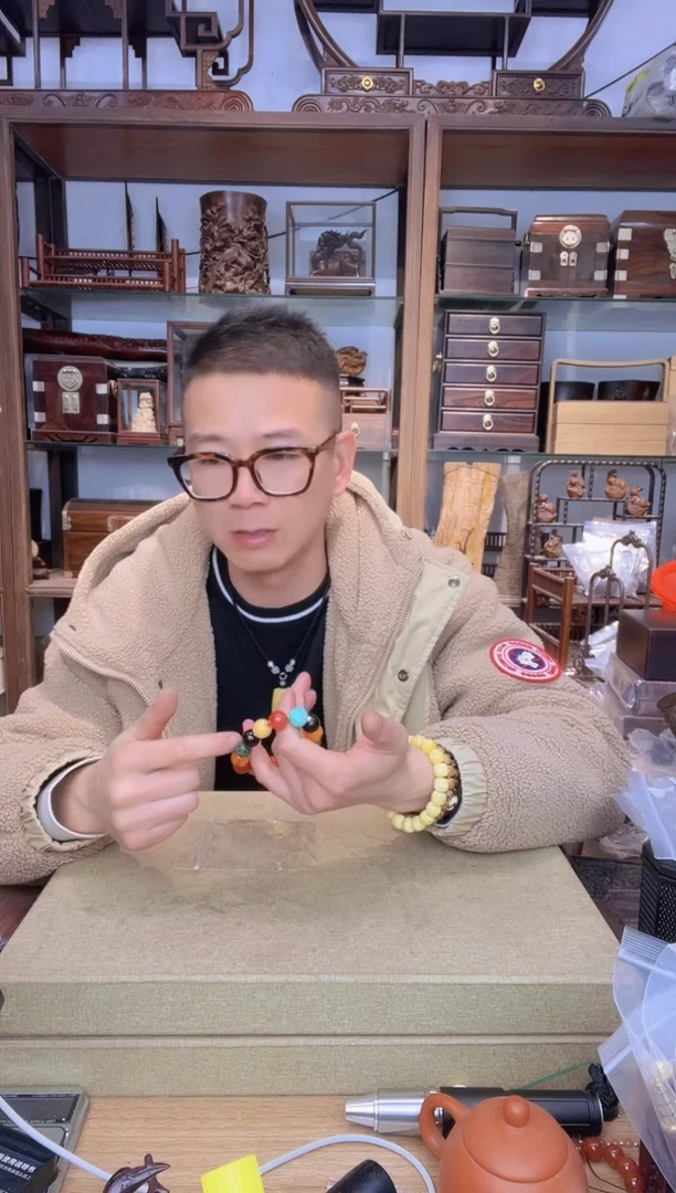 【闪购商品】乌木类书架075多宝1.4单圈手串