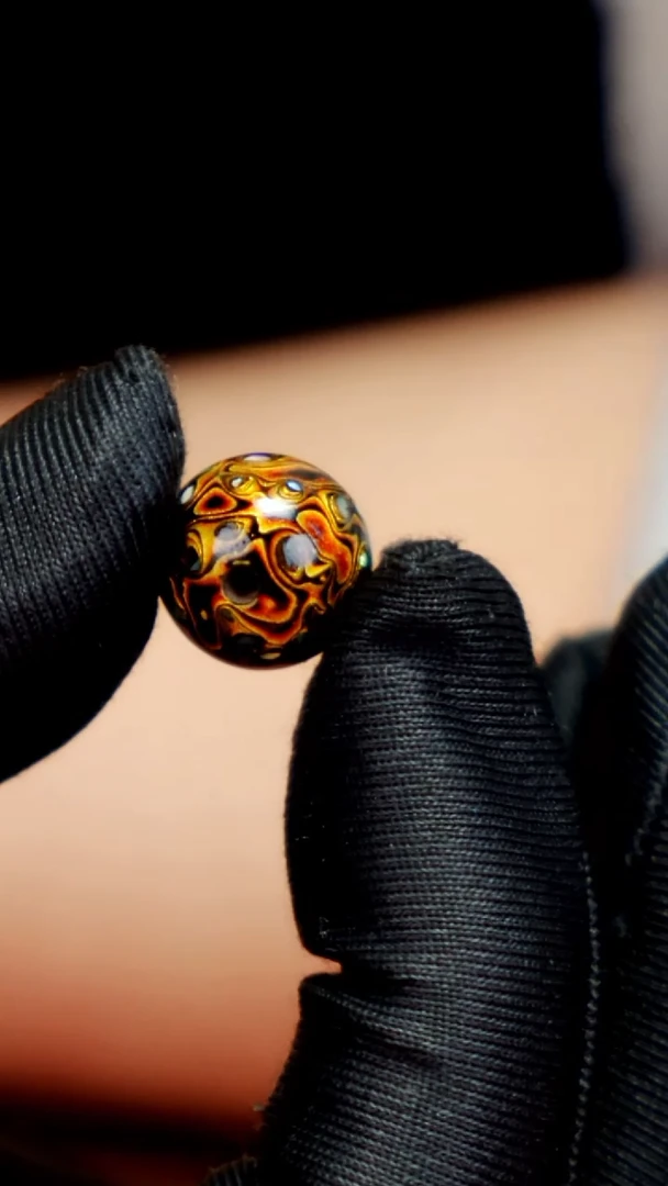 疯子大漆黑金螺钿13mm