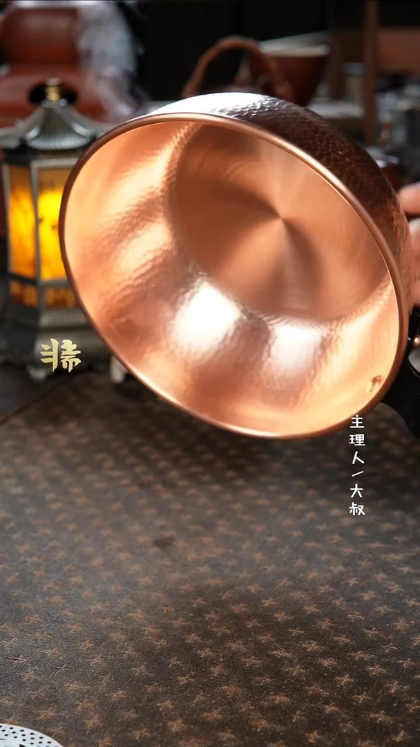 【闪购商品】紫铜 可电磁炉 小铜锅 加长手柄