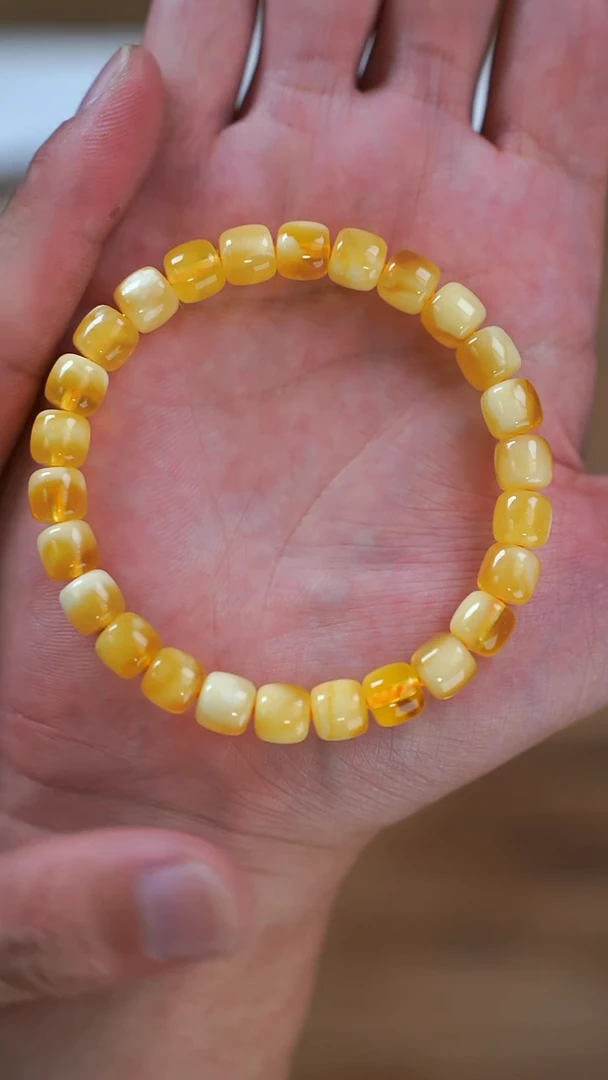 手链琥珀未镶嵌2911/8mm蜜蜡老型手串
