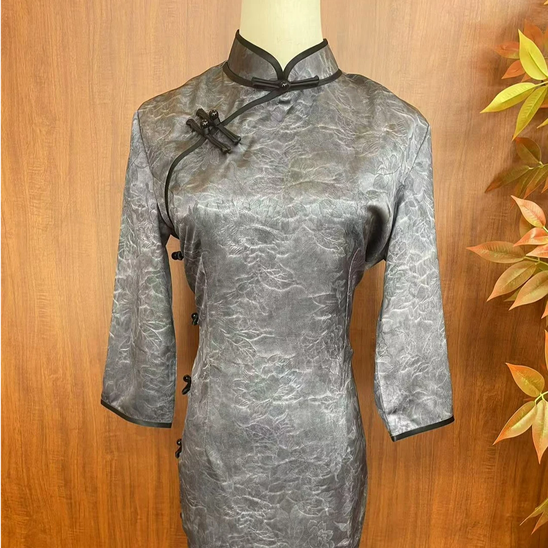 【浮花满锦】2024年新中式夏季新款复古百搭日常淑女旗袍