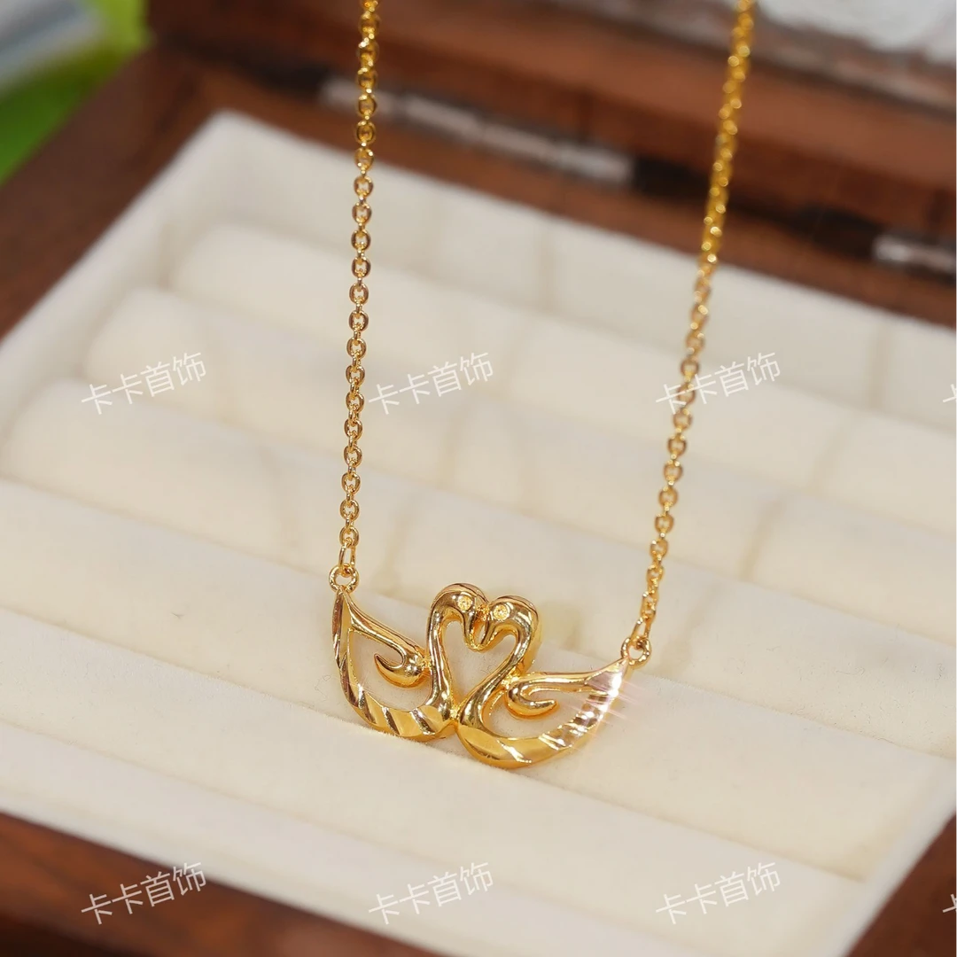 合金吊坠 七夕告白天鹅礼物精致气质时尚百搭轻奢简约