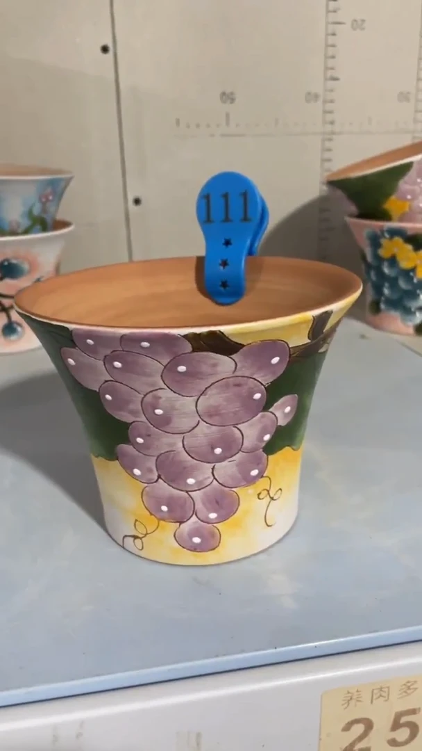 摆件111陶花岛多肉陶瓷花盆罐——微瑕