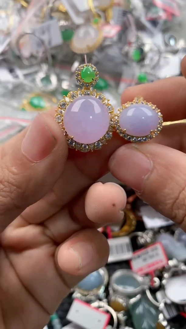 银S925镶嵌戒指翡翠888              5