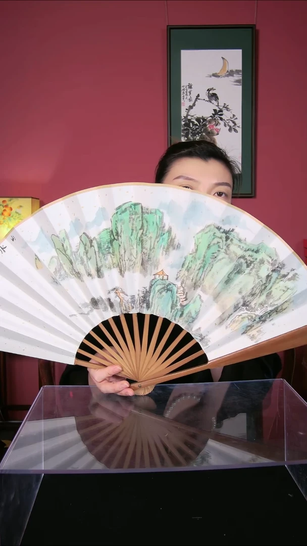 国画于健峰折扇作品
