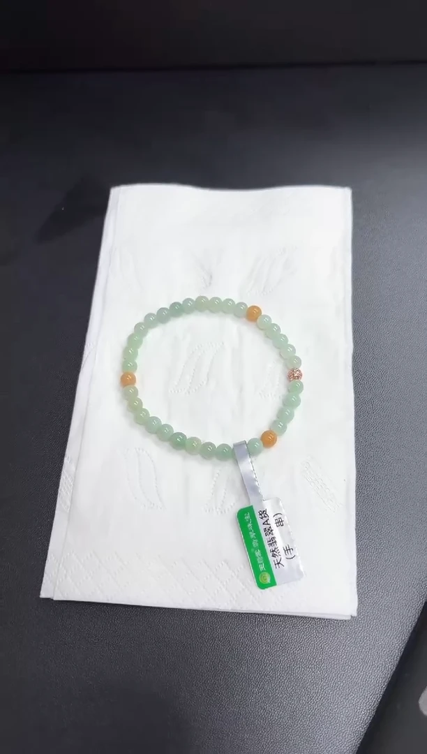 未镶嵌手链翡翠彼**心手串