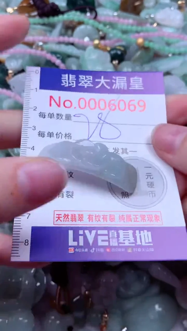 吊坠(不含链)未镶嵌翡翠6069