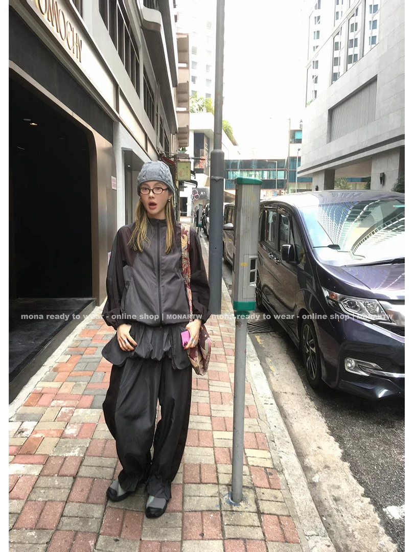 MONA 休闲宽松设计 上衣外套中腰短裙半身裙裤子套装女 2025春秋