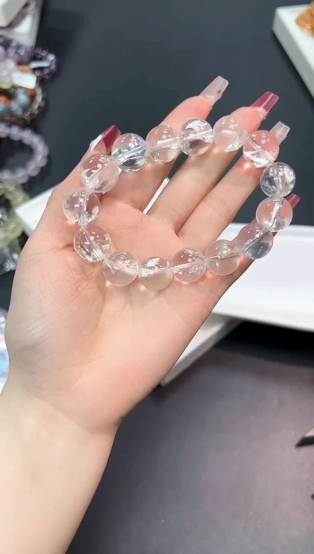 【闪购商品】水晶手串未镶嵌35V多样性发其一1条默认微瑕