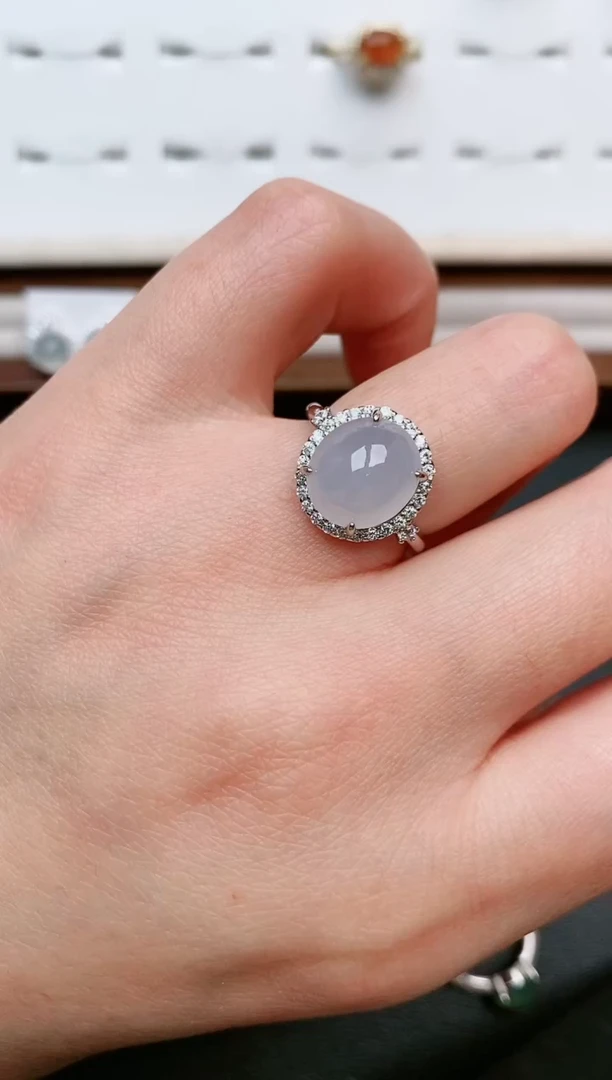 【闪购商品】翡翠戒指银S925镶嵌....