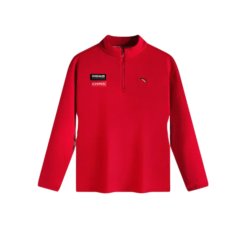 安踏儿童男小童针织长袖衫2025冬季新款保暖儿童加绒长袖卫衣9409