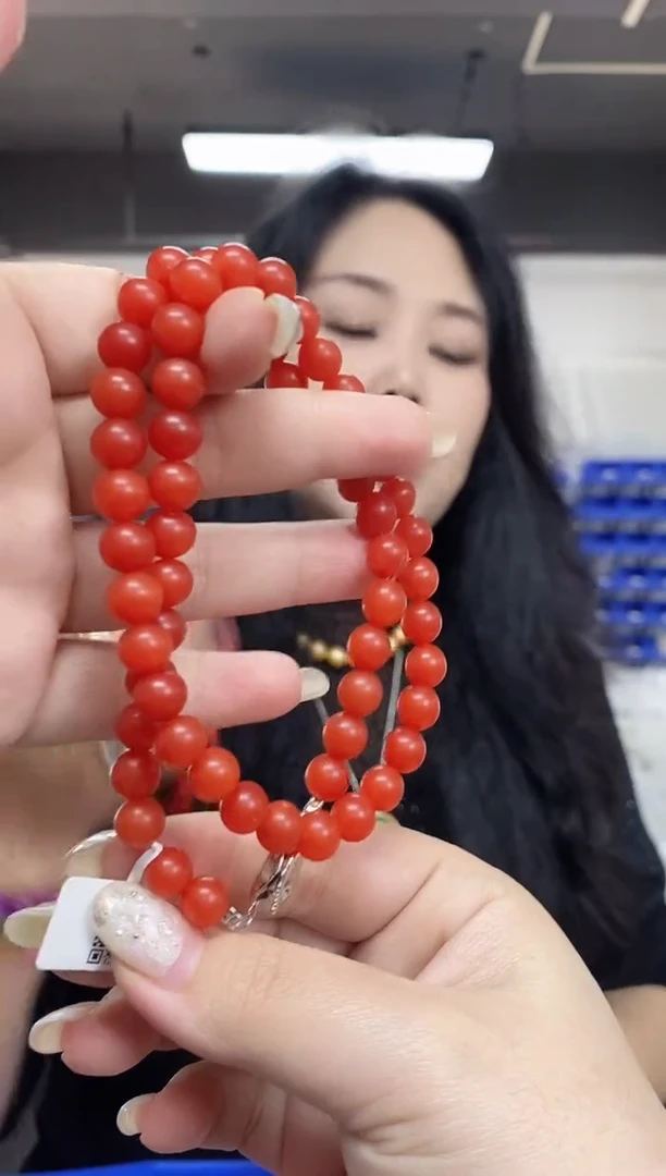 【闪购商品】南红玛瑙项链未镶嵌多样性发其一颜色微差