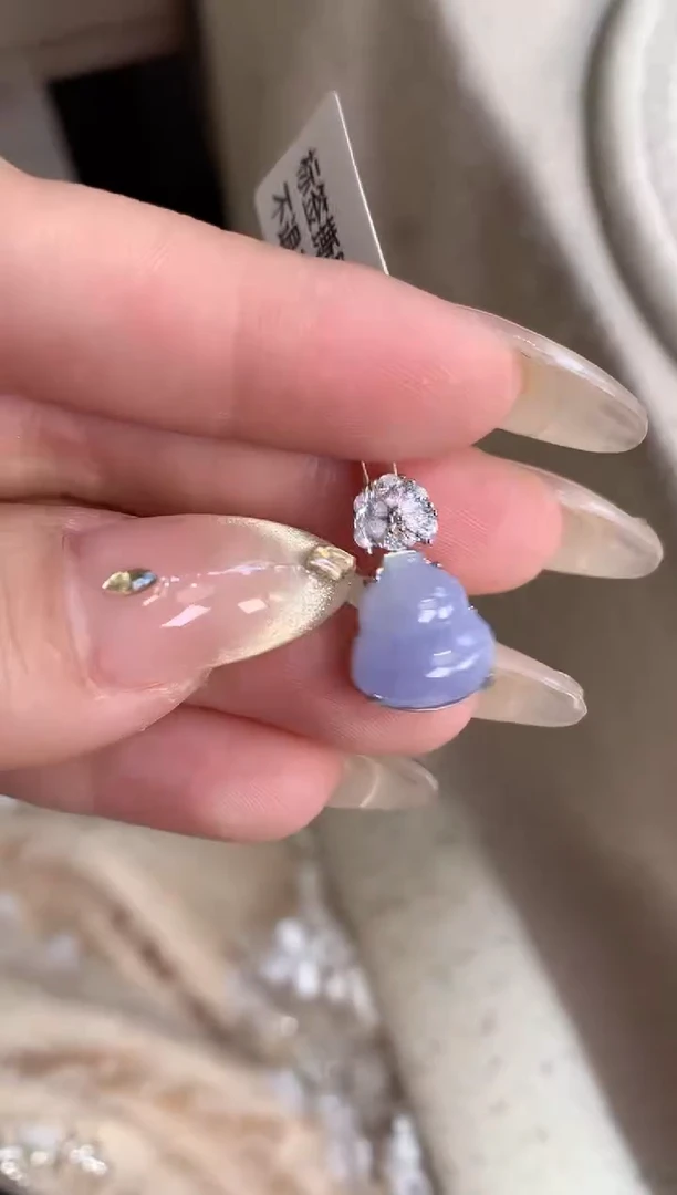 吊坠(不含链)银S925镶嵌翡翠【挽石珠宝】葫芦