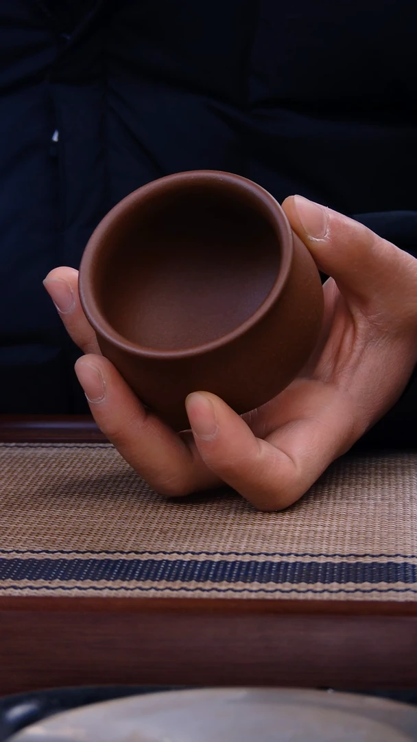 【闪购商品】紫砂茶杯140CC深井紫泥杯子