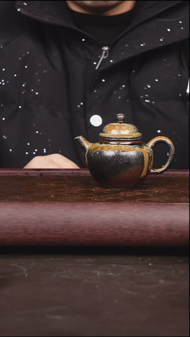 茶壶紫砂柴烧 古秋水