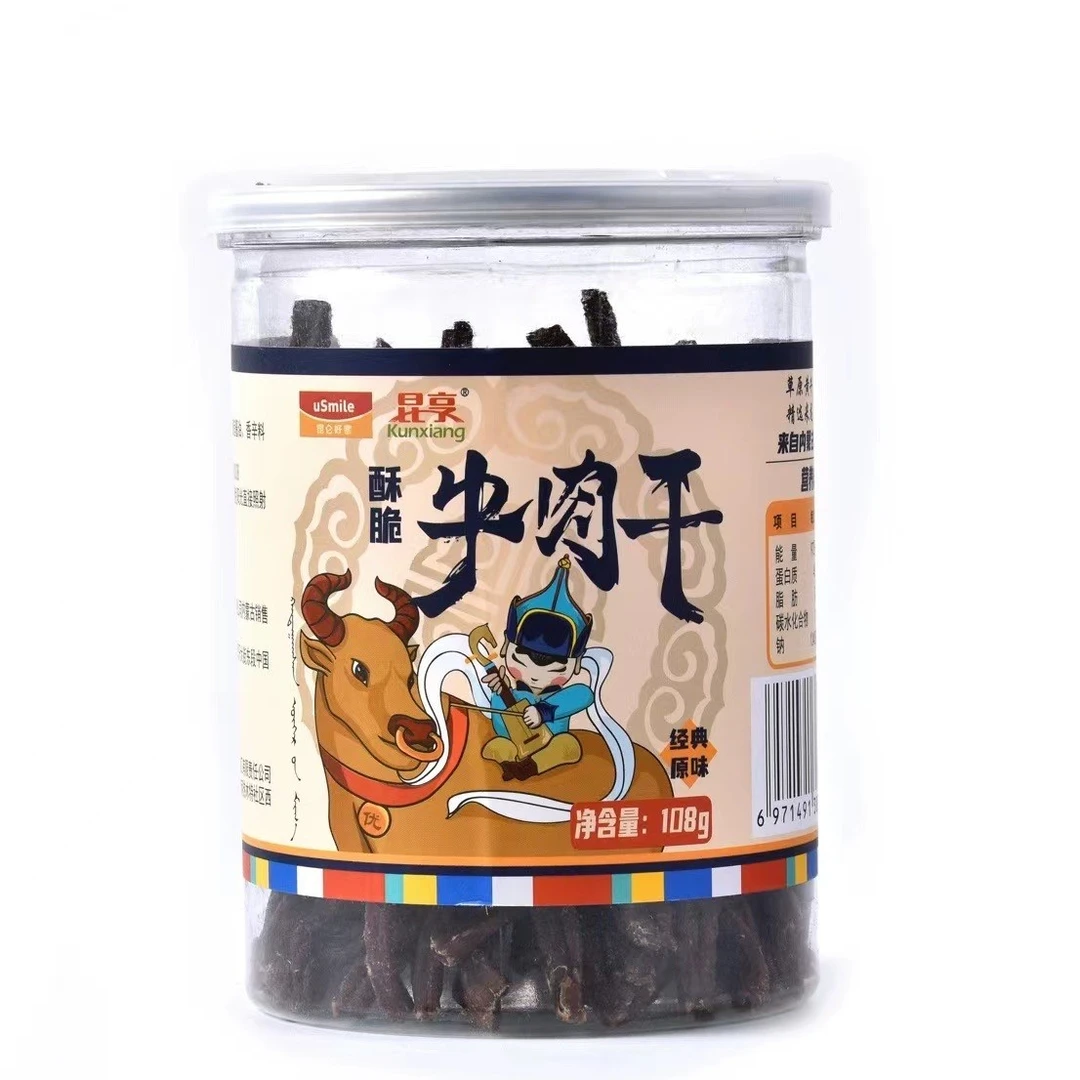 昆享酥脆牛肉干（108g）