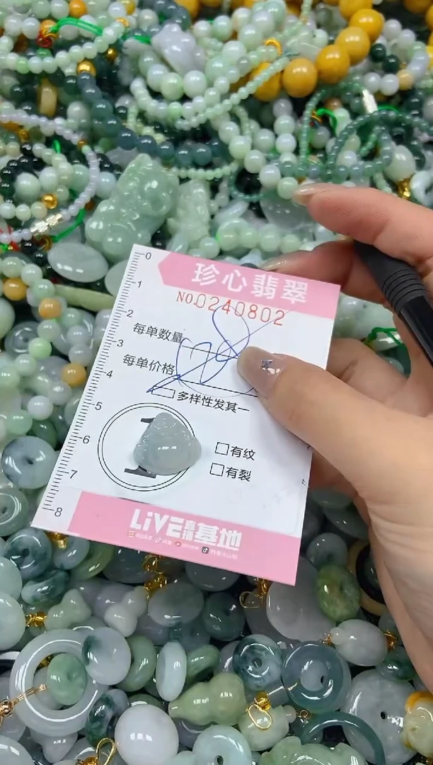 翡翠未镶嵌颈饰闪购0240802多样性发其一