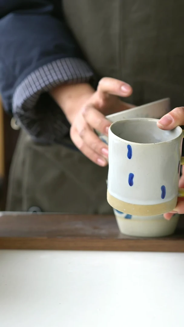 【闪购商品】陶瓷073粗陶马克杯@4-2@