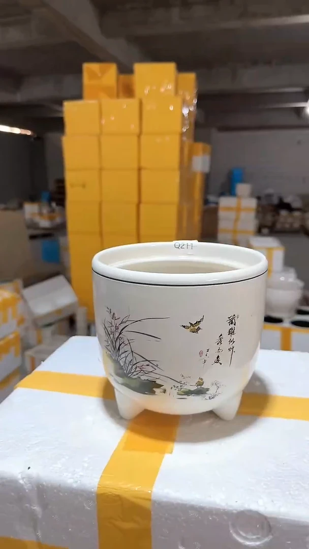 无孔高温陶瓷花盆+E41