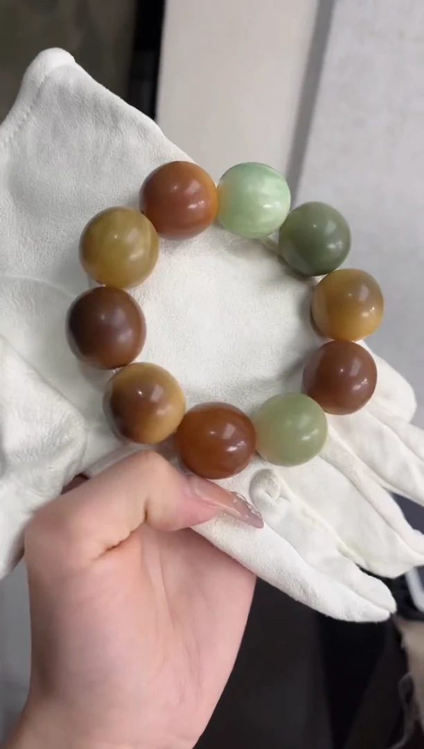 【闪购商品】菩提根/象牙果手串干磨鹅蛋22*23mm手串S35