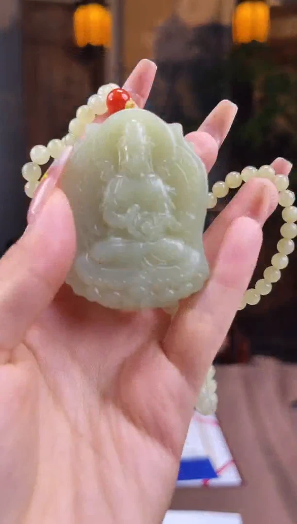 和田玉未镶嵌颈饰S672