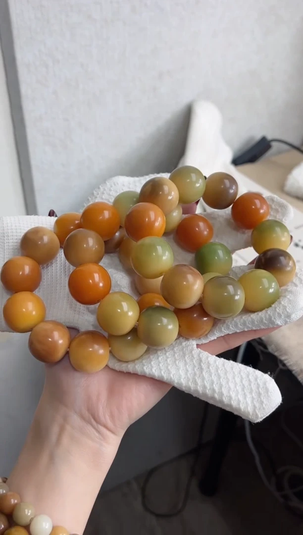 【闪购商品】菩提根/象牙果手串干磨大苹果23mm三串s06