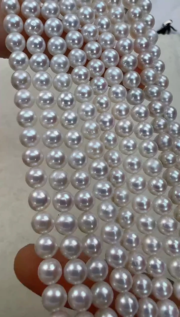 【闪购商品】淡水珍珠颈饰银S925镶嵌多样性发一5-6心形扣