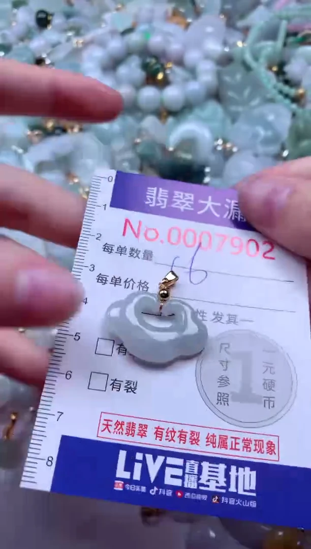 吊坠(不含链)未镶嵌翡翠7902