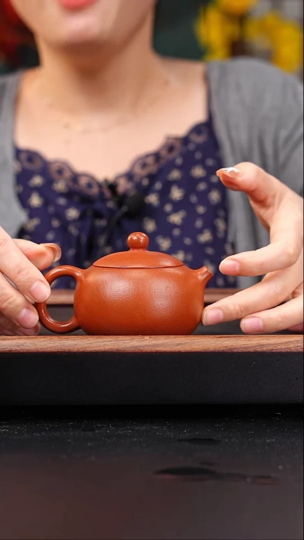 茶壶紫砂陈鹏欢全手工铁芯朱泥西施170cc