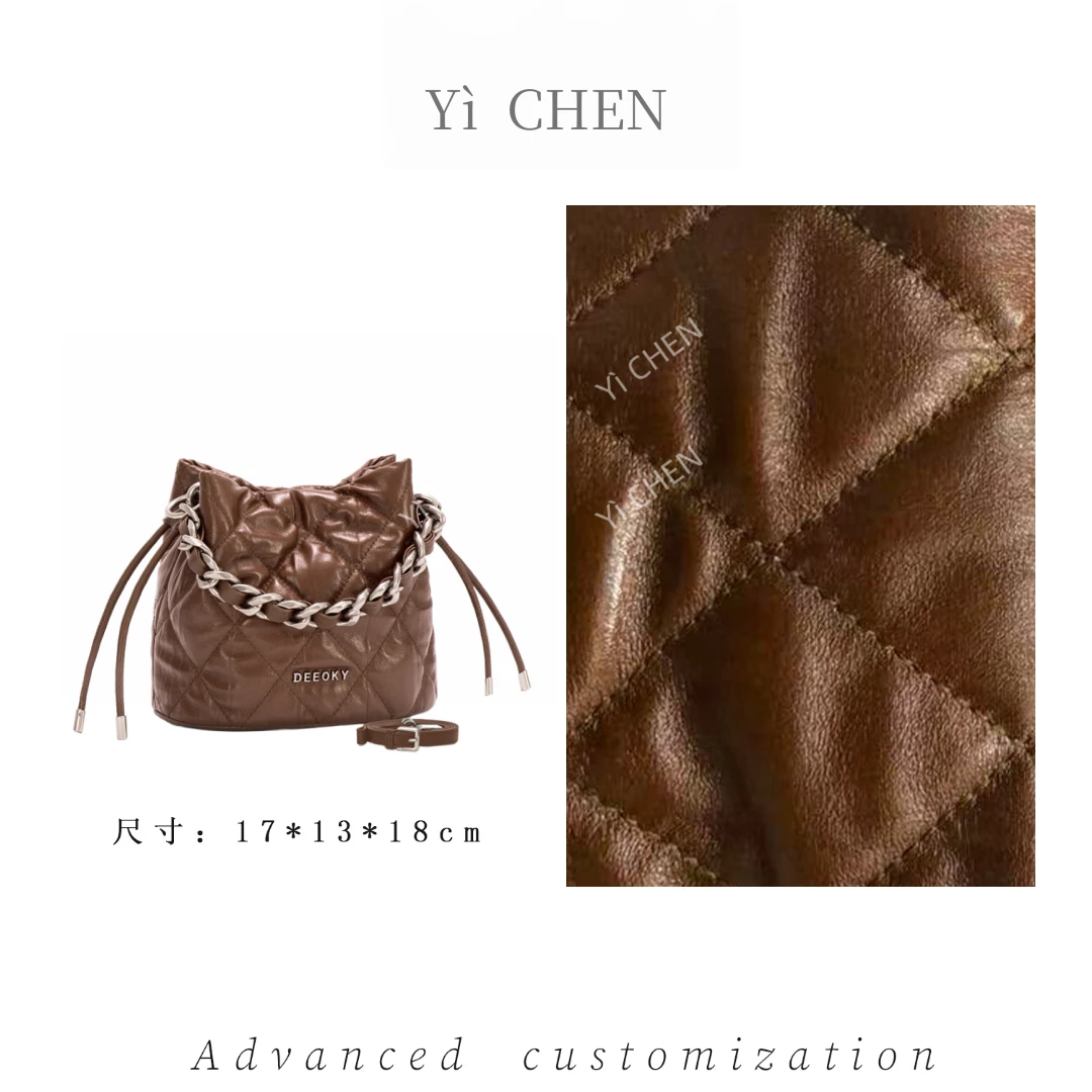 【Yì CHEN】ZT-D8050-泡芙棕简约时尚女士新款轻奢单肩斜跨包